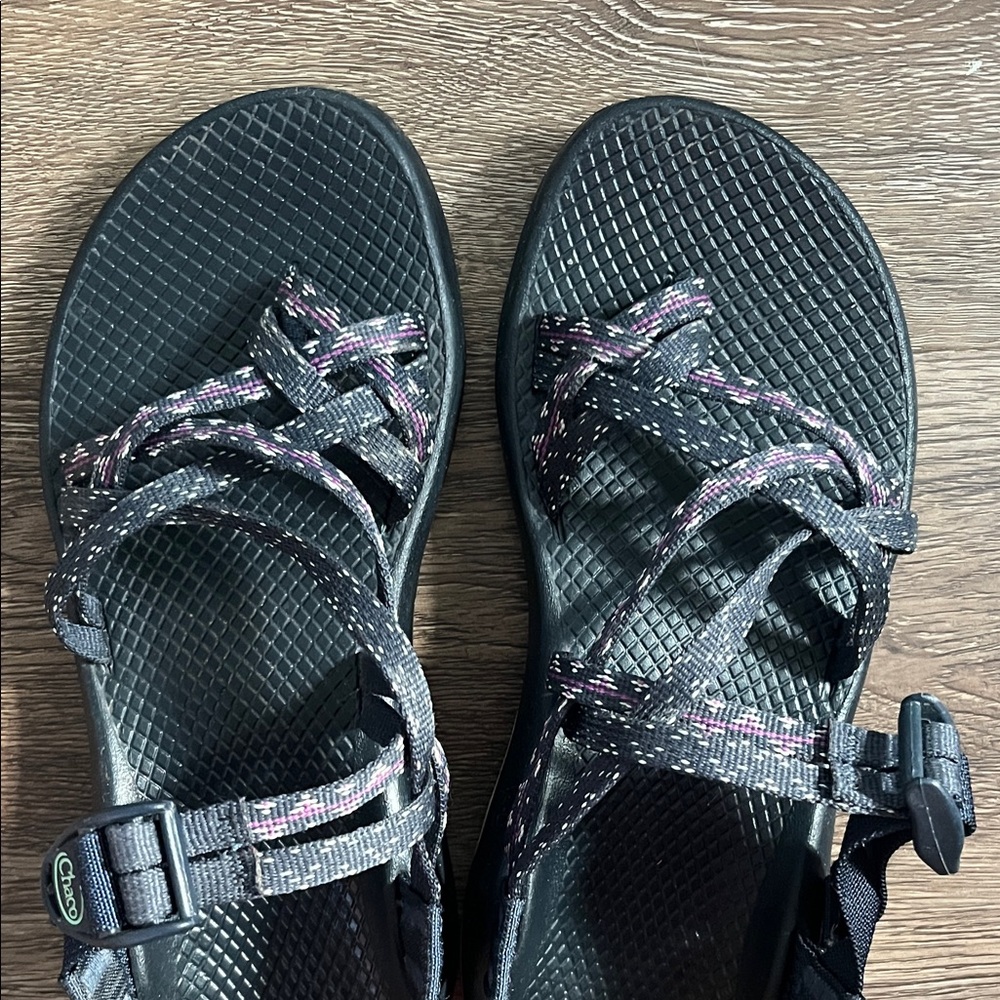 Chaco Women's Sandals in Navy Blue and Purple - Picture 4 of 6